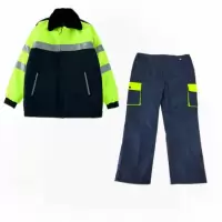 铁冠 高可视警示防寒棉夹克套装 TGFS-76 套