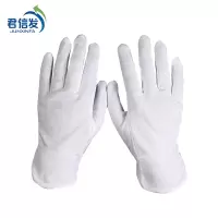 君信发-汗布手套-纯棉布 五指-付