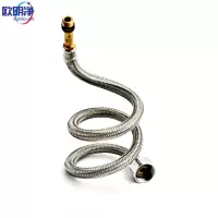 单头钢丝软管冷热水龙头尖头进水软管4分 100cm 根