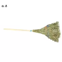 松丰 小号木柄竹扫把多支扫院子扫帚工厂户外家用扫帚 120cm*41cm 把