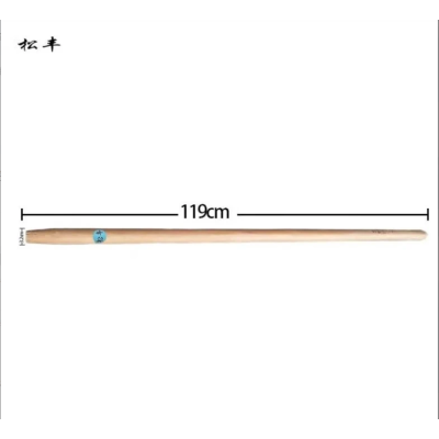 松丰直柄实木锹把铁锨把铁锹柄铁耙把锹杠木棍木棒118.5cm根