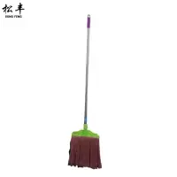 松丰(SONG FENG)不锈钢加长棉布不掉毛拖把墩布干湿两用拖布方型拖把28.5cmX154cm把