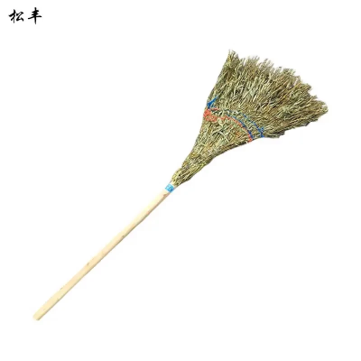 松丰小号木柄竹扫把多支扫院子扫帚工厂户外家用扫帚120cm*40cm把