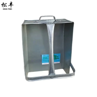 松丰(SONG FENG)加厚加大镀锌铁皮簸箕垃圾撮铁簸箕垃圾铲铁撮子48cmX32cmX23cm个