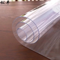 松丰 PVC透明软玻璃桌布桌垫塑料软板水晶板餐桌布 厚1.2mm*幅宽60cm 米