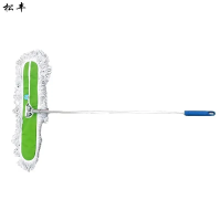 松丰尘推棉线平板拖把酒店家用拖布免手洗懒人宽平拖120cm*15cm把