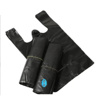 松丰 加厚黑色垃圾袋手提袋 48cm*76cm(27个/包) 包