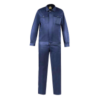 冬友 夏季款纯棉工作服可定制印花 160-190 套