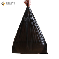 旭目竹 家用背心式垃圾袋黑色加厚一次性塑料袋50只/捆 宽50*80 捆