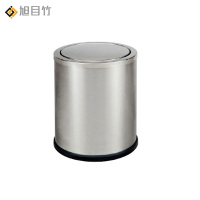 旭目竹 家用不锈钢垃圾桶房间桶 250*300本色翻盖 个