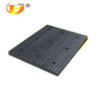 俸胤 普通橡胶减速垫防滑减速抗压承重坡道板 1000mm*800mm*25mm 单位:块