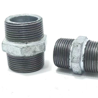 铁长久 铁长久 对丝 DN25 镀锌 个