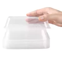 户美佳欣 一次性塑料餐盒打包盒 750ml方形/个