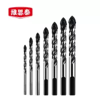 维思泰 手电钻瓷砖陶瓷玻璃混凝土水泥偏心三角钻头 3/4/5/6/8/10/12mm套装 支