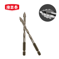 维思泰 手电钻瓷砖金属大理石陶瓷木材混凝土水泥偏心三角四刃钻头 6mm 支