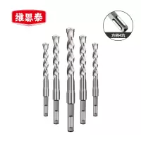 维思泰 方柄四坑混凝土冲击石材水泥电锤钻头 6/8/10/12/14/16×200mm套装 套