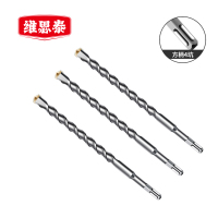 维思泰 方柄四坑加长混凝土穿墙冲击石材水泥电锤钻头 12×350mm 支