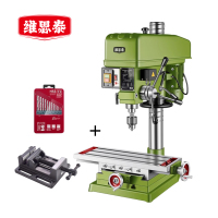 维思泰 台钻调速台式钻铣床钻攻一体机 380V/1500W/ZSX7032钻攻铣床三用+平口钳 台