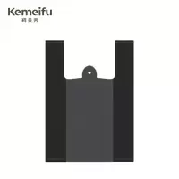 珂美芙 黑色背心加厚塑料袋垃圾袋 55*80cm 50个/包