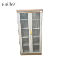 合益能创 玻璃大对开文件柜 1850*900*400 个