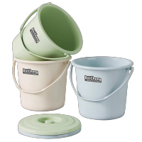 直隶旺牌 小号水桶家用厨房塑料小提桶带盖收纳桶卫生间清洁家务美术画画桶 个