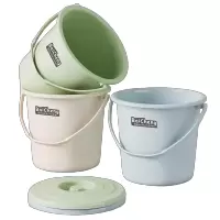 直隶旺牌 小号水桶家用厨房塑料小提桶带盖收纳桶卫生间清洁家务美术画画桶 个