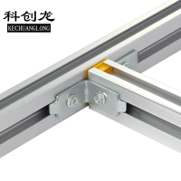 科创龙(KECHUANGLONG)铝合金走线架配件 不锈钢双孔拐角件/1个