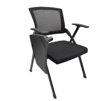 羽凡莱 带写字板培训椅折叠椅 黑色 把