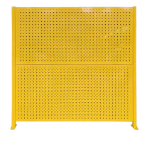 诚智旺 冲孔板车间隔离网(两网一柱) 2m*2m/套