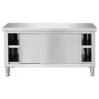 诚智旺 不锈钢操作台 带橱柜定制/米