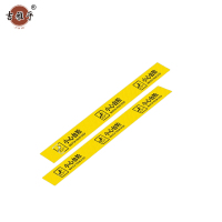吉雅乎 1米线地贴 小心台阶提示牌 10*100cm 黄色反光 /张