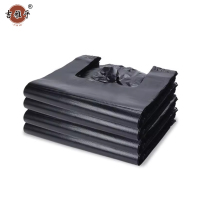 吉雅乎 黑色手提垃圾袋 背心式 32*53 超特厚款 50个/扎