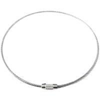 旋达钢丝绳圈钥匙扣 直径6.6cm 根