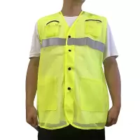 大羿之箭 高可视性警示防护服 荧光黄网眼马甲/175#/件
