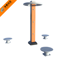 华歆立达 户外健身路径塑木款 三位扭腰器 件