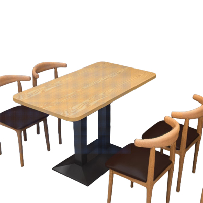 以雅以南 餐桌4椅120*60cm/套