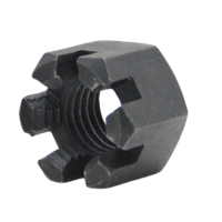 开槽螺母 GB/T6179 碳钢发黑 4.8级  M16mm