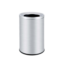 月桐(yuetong) 港式垃圾桶 YT-A48-K φ480×730mm 金属本色