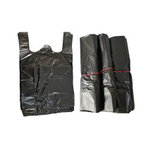 月桐 黑色背心式垃圾袋 47×65cm 厚度2.5丝 40个/捆 YT-LJD03 捆