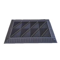 月桐(yuetong)三合一 单刷灰色模块刮尘地垫 含子母边和拐角 120×150cm 块