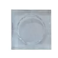 炯毅 水晶烟灰缸潮流家用客厅办公室大气简约现代烟缸创意 水晶烟灰缸 18cm 个