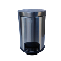 炯毅 厨房垃圾桶家用新款 不锈钢脚踏垃圾桶 5L 个