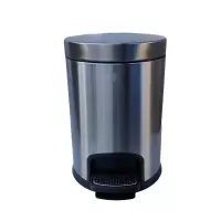 炯毅 厨房垃圾桶家用新款 不锈钢脚踏垃圾桶 5L 个