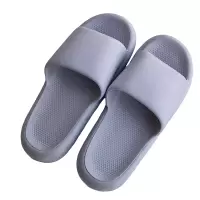 炯毅 拖鞋浴室洗澡防滑情侣居家室内 拖鞋 浅灰色 双