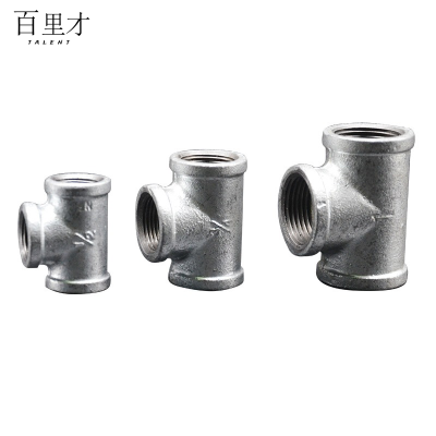 百里才 镀锌三通 DN100 个