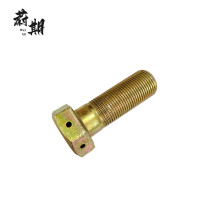 蔚期 GB32.1彩锌六角头头部带孔螺栓 M10*45 个
