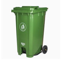 德力彩 户外垃圾桶 脚踏垃圾桶 120L 个