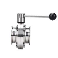 盛京联硕 不锈钢卫生级快装蝶阀Φ89卡盘106(304材质)台