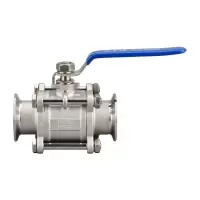 盛京联硕不锈钢三片式快装球阀DN25卡盘50.5[316L材质]个