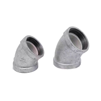 盛京联硕 镀锌衬塑内丝弯头 DN80×45°[3寸] 个